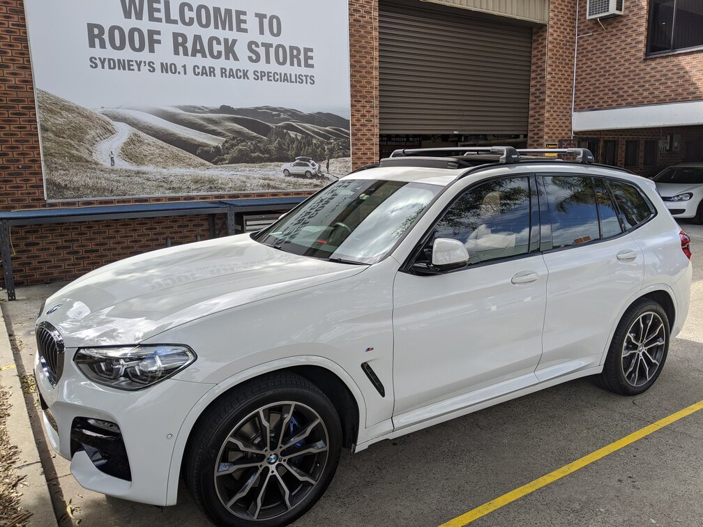 BMW X3 With Thule Edge Roof Rack