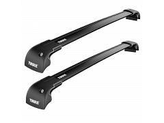 Thule WingBar Edge Black Roof Rack For Audi A3 Hatchback  5 Door Hatchback with Solid Rails  2005 to 2013