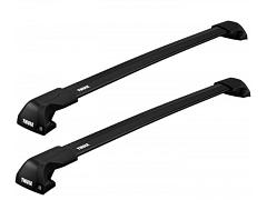 Thule WingBar Edge Black Roof Rack For Audi A4 Avant Wagon  5 Door Avant Wagon with Solid Roof Rails 2008 to 2015