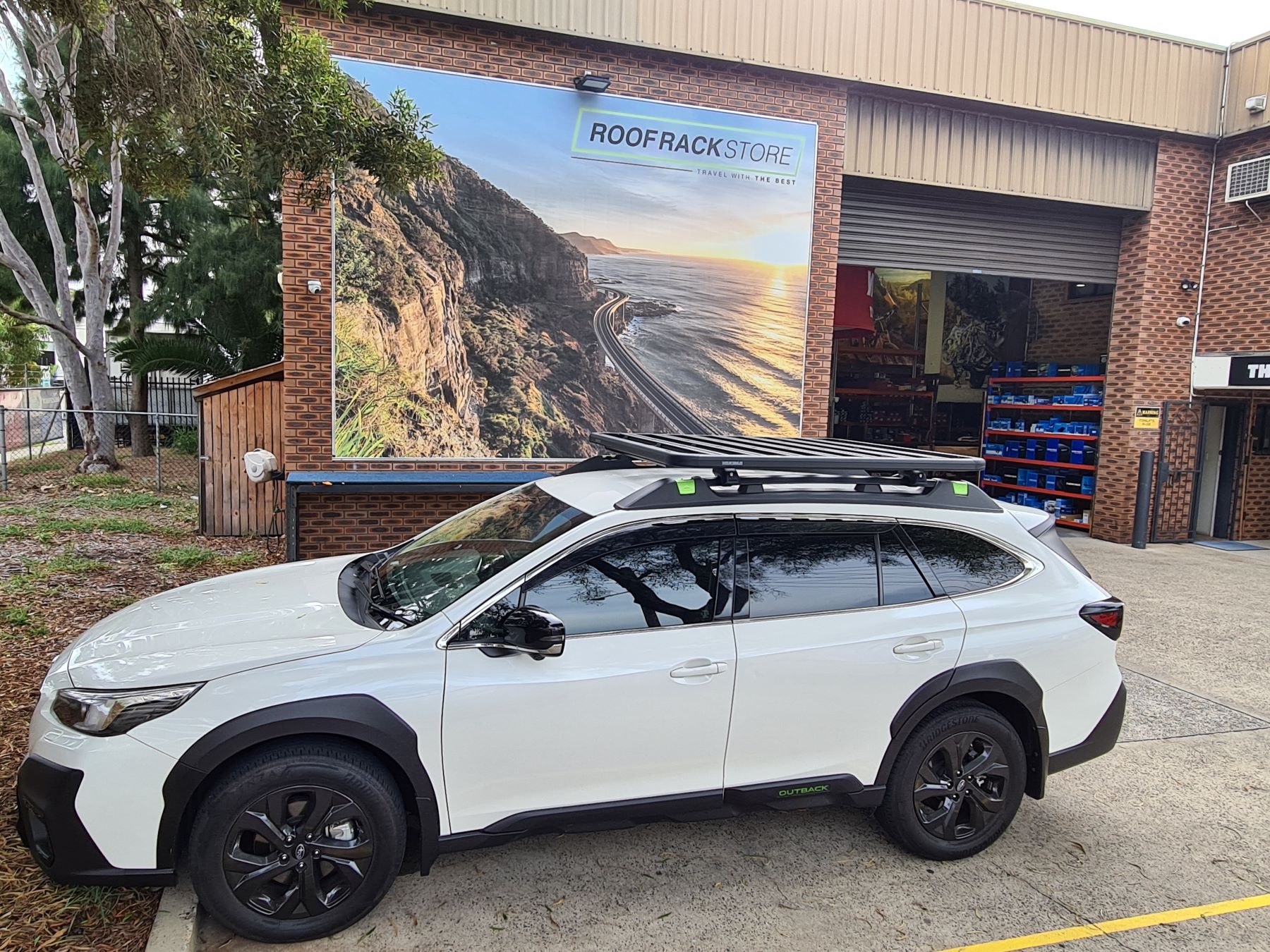 Subaru Outback Sport with Yakima Lock N Load Platform