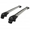 Thule WingBar Edge Silver Roof Rack For Ssangyong Musso  4 Door Ute with Roof Rails 2019 Onward