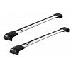 Thule WingBar Edge Silver Roof Rack For Subaru Impreza Hatch  5 Door Hatchback with Roof Rails 2000 to 2007