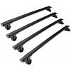Whispbar Through Bars Black  4 Bar System Roof Rack For Mercedes Benz Sprinter Van  Van   SWB Low Roof with Fixed Points 2006 Onward