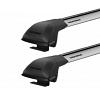 Yakima StreamLine Jetstream FX Bars Silver Roof Rack For Nissan Pathfinder  R52 5 Door SUV with Roof Rails 2013 to 2021