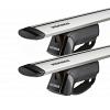 Yakima StreamLine Jetstream Bars Silver Roof Rack For LDV T60  4 Door Dual Cab with Roof Rails 2017 to 2022