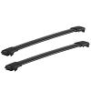 Yakima Rail Bars Black Roof Rack For Audi A6 Allroad  4 Door Wagon with Roof Rails 2000 to 2005