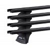 Yakima Trim HD 4 bars  Roof Rack For Land Rover Defender 110  5 Door SUV with Rain Gutters 2010 to 2016