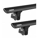 Thule WingBar Evo Black Roof Rack For Hyundai i30  5 Door Wagon with Fixed Points 2012 to 2017