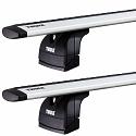 Thule WingBar Evo Silver Roof Rack For Holden Zafira   5 Door Wagon without Roof Rails 2001 Onward
