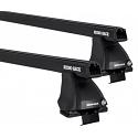 Rhino-Rack JA0176  Heavy Duty Bars Black 2500 Roof Rack For Toyota Hilux  4 Door Double Cab 2011 to 2015