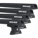 Rhino-Rack JA8936  Heavy Duty Bars Black RLT600 4 Bar System Roof Rack For Renault Trafic Van  5 Door Van LWB 2015 Onward