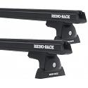 Rhino-Rack JA6233  Heavy Duty Bars Black RLT600 Roof Rack For Toyota Hilux  4 Door Double Cab 2011 to 2015