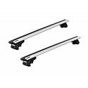 Thule WingBar Evo Silver Roof Rack For Subaru Outback  5 Door Wagon with Roof Rails 1996 to 2003