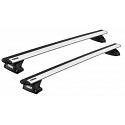 Thule WingBar Evo Silver Roof Rack For Renault Clio  5 Door Hatch 2007 to 2012