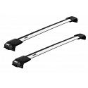 Thule WingBar Edge Silver Roof Rack For Jeep Renegade  5 Door with Roof Rails 2015 Onward