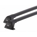 Yakima Flush Bars Black Roof Rack For Citroen DS3  3 Door Hatch 2010 to2015