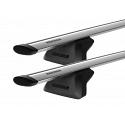 Yakima StreamLine Jetstream Bars Silver Roof Rack For BMW iX3  5 Door SUV with Solid Flush Rails 2021 Onward