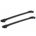 Yakima Rail Bars Black Roof Rack For Nissan X Trail   5 Door with Roof Rails T32  2014 to 2022