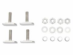 Rola Hardware SS Drop & Turn M8 Bolts 4 Pack With Nuts RWSLA28