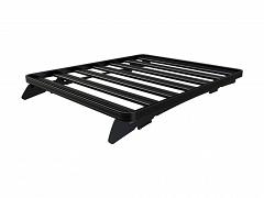 Front Runner Platform W 1255mm x L 1358mm With Foot Rails Roof Rack For Nissan Navara  NP 300 4 Door Ute without Roof Rails 2021 Onward