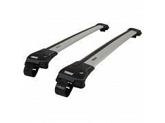 Thule WingBar Edge Silver Roof Rack For Renault Laguna  5 Door Wagon with Roof Rails 2002 to 2008