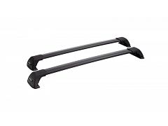 Prorack Flush Bars Black Roof Rack For Hyundai Tucson  5 Door with Solid Roof Rails and Glass Roof 2015 to 2018