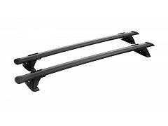 Prorack Through Bars Black Roof Rack For Hyundai Santa Fe  5 Door with Solid Roof Rails 2015 to 2018