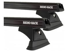 Rhino-Rack JA9472  Heavy Duty Bars Black RCH 2 Bar System  Front/Rear Roof Rack For Toyota Land Cruiser  100 series 1998 to 2007