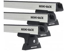 Rhino-Rack JA7928  Heavy Duty Bars Silver RLT600 3 Bar System Roof Rack For Renault Trafic Van  5 Door Van SWB 2015 Onward