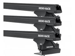 Rhino-Rack JA6339  Heavy Duty Bars Black RLTPFC 3 Bar System Roof Rack For Ford Transit  2 Door Van LWB 2014 Onward