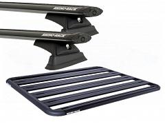 Rhino-Rack Pioneer Platform 1478mm x 1184mm Universal with Bars RCL Roof Rack For Honda HRV   5 Door SUV with Solid Roof Rails 2015 Onward