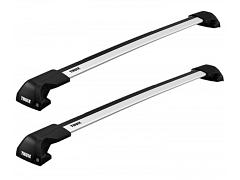 Thule WingBar Edge Silver Roof Rack For Mitsubishi Outlander  5 Door Wagon with Solid Roof Rails ZJ  2013 Onward