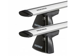 Yakima StreamLine Jetstream Bars Silver Roof Rack For Mitsubishi Mirage  5 Door Hatchback 2013 to 2019