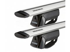 Yakima StreamLine Jetstream Bars Silver Roof Rack For Ssangyong Rexton  5 Door with Roof Rails 2018 Onward