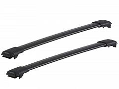 Yakima Rail Bars Black Roof Rack For Subaru XV  5 Door with Roof Rails 2012 to 2016