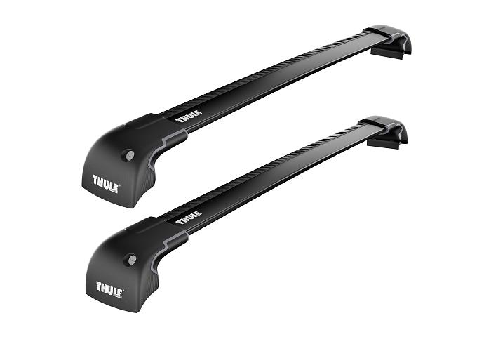 Thule WingBar Edge Black Roof Rack For Ford Everest  5 Door Wagon with Solid Roof Rails 2015 Onward