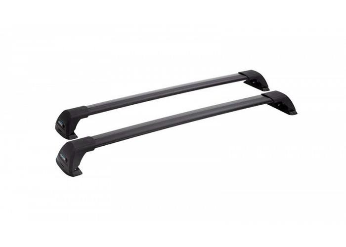 Prorack Flush Bars Black Roof Rack For Hyundai Tucson  5 Door with Solid Roof Rails 2021 Onward