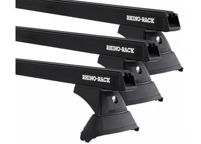 Rhino-Rack JC01311  Heavy Duty Bars Black RCH 3 Bar System Roof Rack For Toyota Hi Ace  SLWB Van with Fixed Points 2019 Onward 