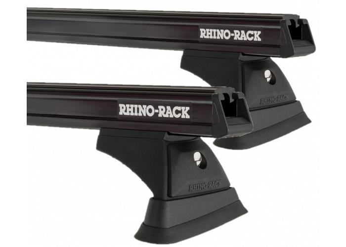 Rhino-Rack JB0870  Heavy Duty Bars Black RCH Roof Rack For Mitsubishi Triton   4 Door Double Cab MR 2018 to 2023 