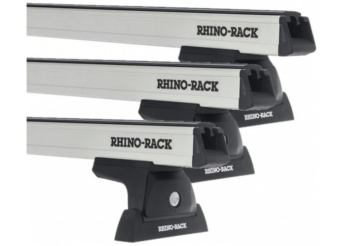 Rhino-Rack JA7928  Heavy Duty Bars Silver RLT600 3 Bar System Roof Rack For Mitsubishi Express  Van SWB 2020 Onward