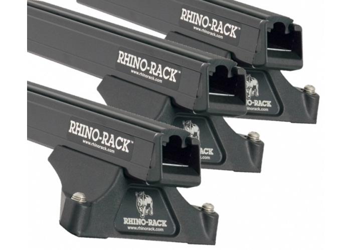 Rhino-Rack JA5418  Heavy Duty Bars Black RLTP 3 Bar System Roof Rack For Ford Transit Custom  Van 2014 to 2023