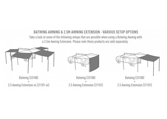 Rhino-Rack Batwing/Sunseeker Awning Extension 31101