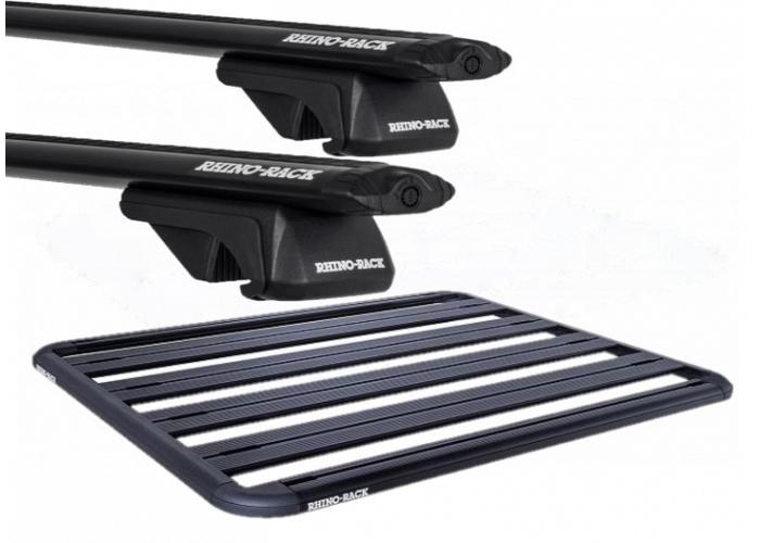 Rhino-Rack Pioneer Platform 1478mm x 1184mm Universal with Bars SX Roof Rack For Porsche Cayenne   5 Door with Roof Rails 2010 to 2017