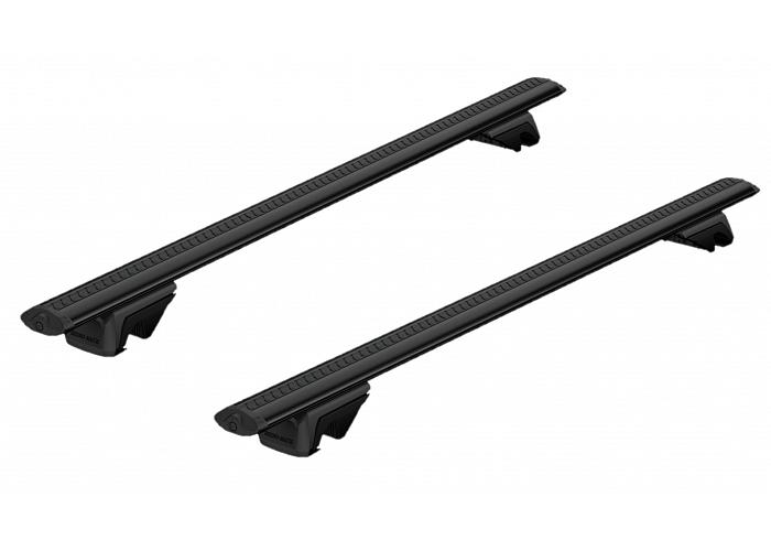 Rhino-Rack Vortex Bars Black RX Roof Rack For Toyota Rav 4  3 and 5 Door with Roof Rails 2000 to 2006