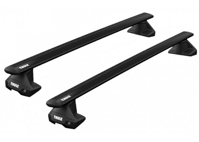 Thule WingBar Evo Black Roof Rack For Toyota Hilux  4 Door Extra Cab 2015 to 2020