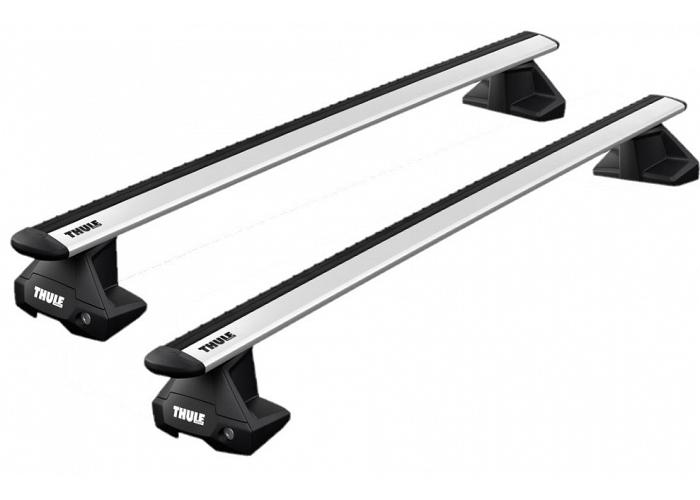 Thule WingBar Evo Silver Roof Rack For Ford Ranger  4 Door Double Cab 2015 Onward