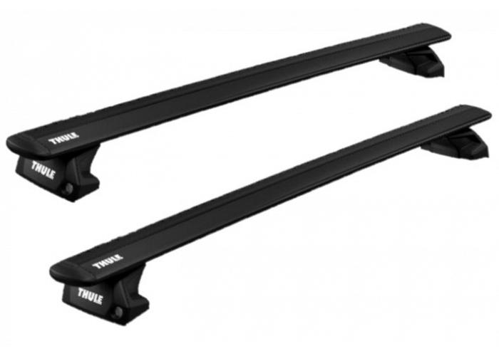 Thule WingBar Evo Black Roof Rack For Mitsubishi ASX   5 Door Wagon with Solid Roof Rails 2010 to 2019