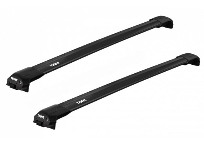 Thule WingBar Edge Black Roof Rack For Suzuki Ignis  3 and 5 Door with Roof Rails 2000 to 2009