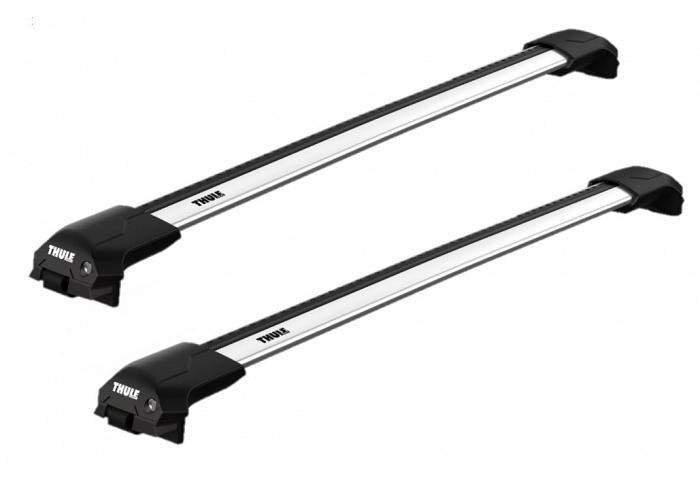 Thule WingBar Edge Silver Roof Rack For BMW 5 Series Wagon  5 Door Touring Wagon with Roof Rails 1997 to 2004
