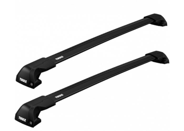Thule WingBar Edge Black Roof Rack For Peugeot 5008  5 Door Wagon with Solid Roof Rails 2018 Onward